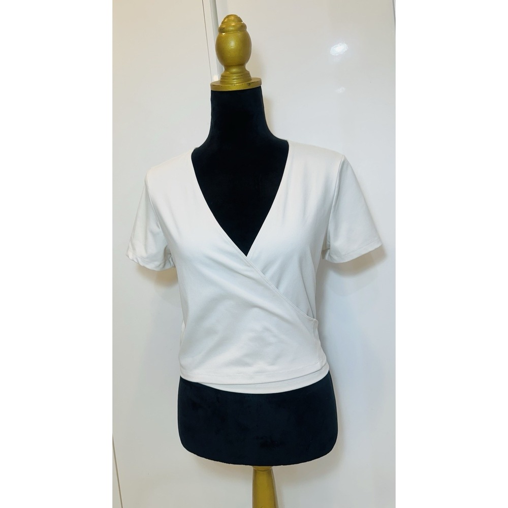 VTG Victoria's Secret PINK White Wrap Top Size M